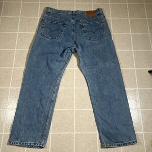 Vintage Levis 505 Jeans Mens 38x31 Light Wash Regular Fit Straight Leg Denim Y2K
